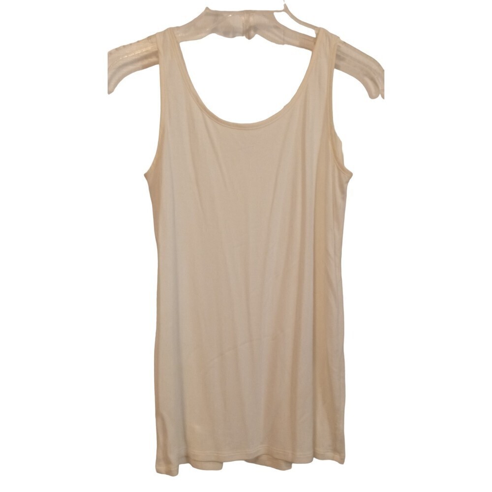 Ann Taylor Super soft Cream rayon spandex dress tank top